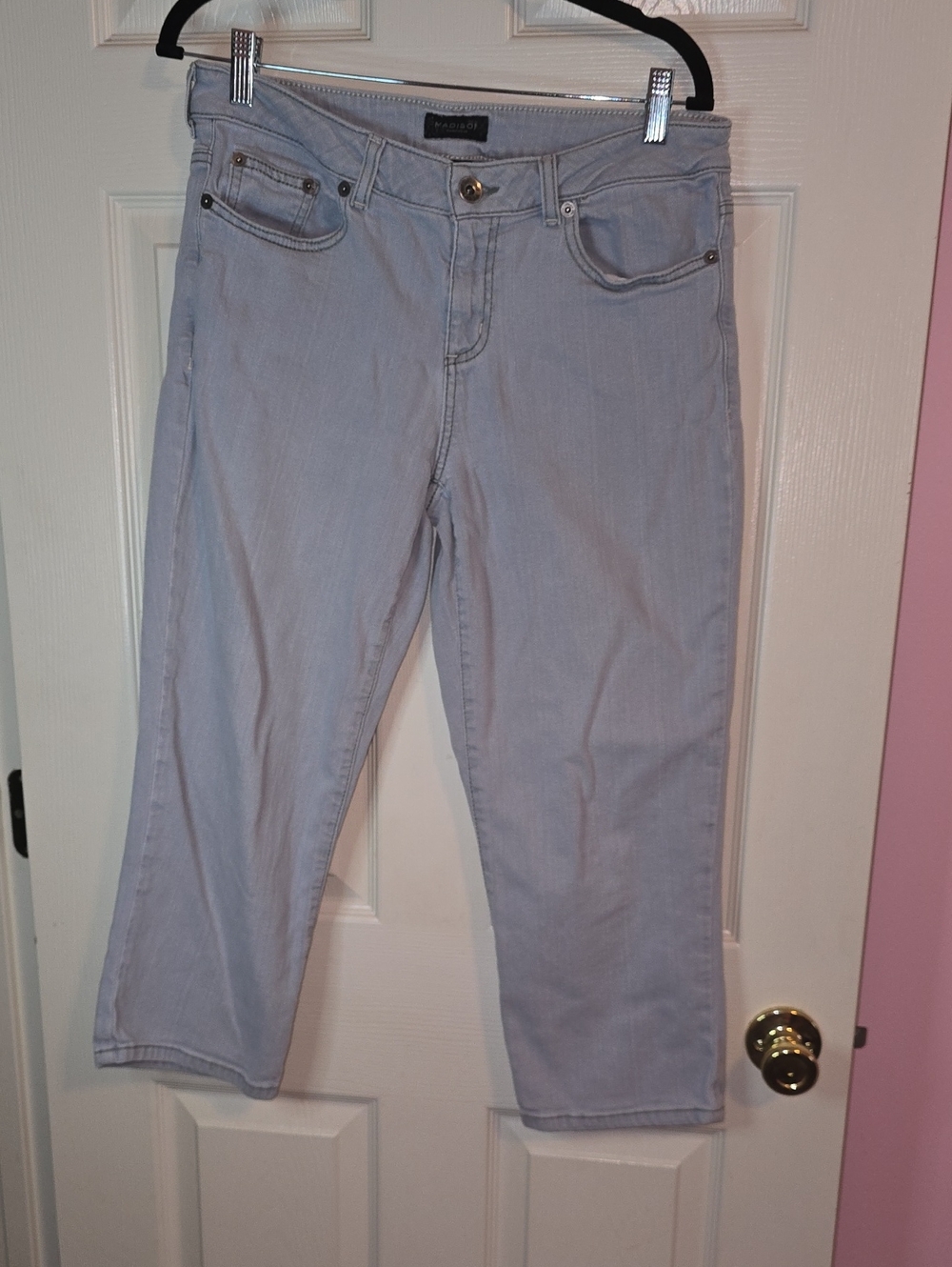 Madison Light Gray Cropped Women’s Jeans